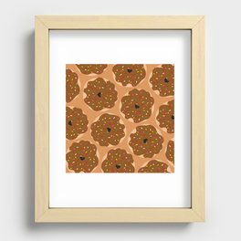 Large doughnut pattern 2 (Large & Full version) Recessed Framed Print