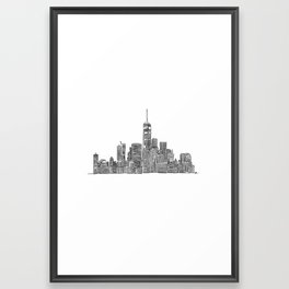 New York Skyline Framed Art Print
