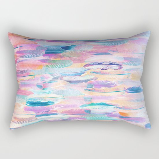 Candy Feathers Rectangular Pillow