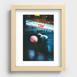 Snowy Nights in Seoul Recessed Framed Print