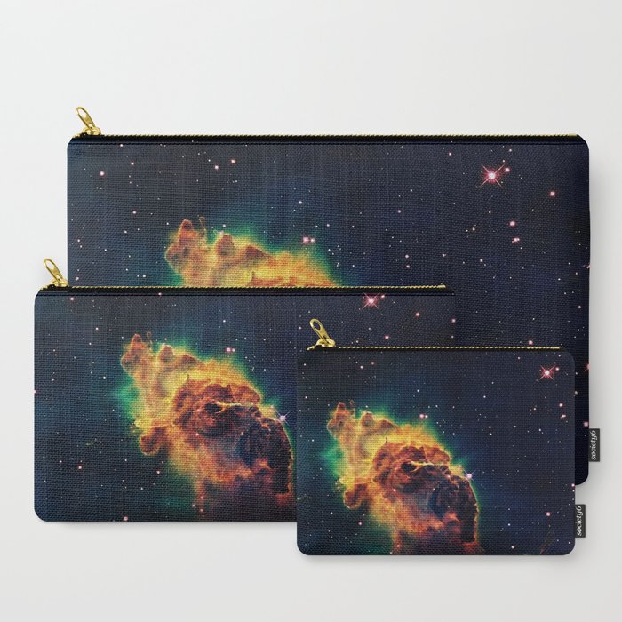 over a galaxy in the space Carry-All Pouch