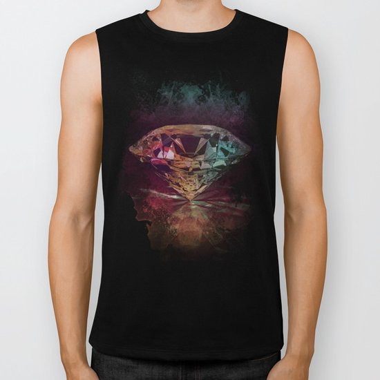 diamond rainbow Biker Tank