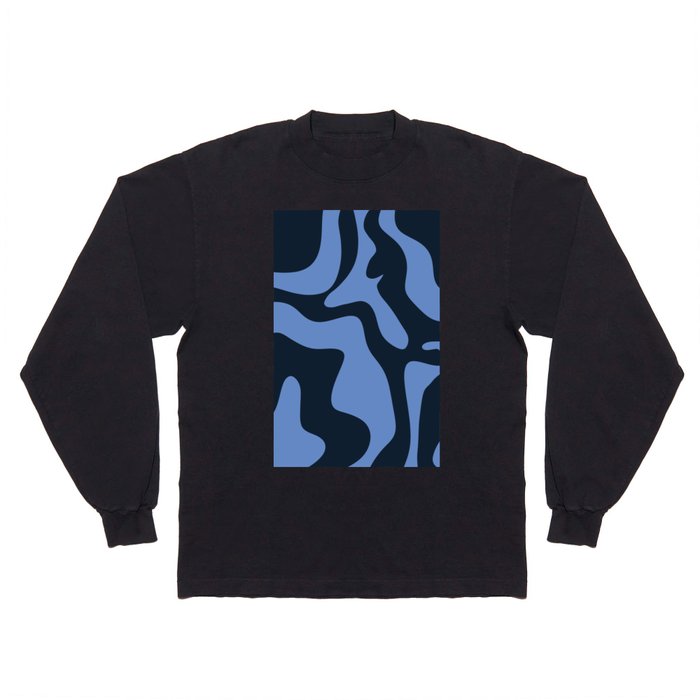 3 Abstract Swirl Shapes 220711 Valourine Digital Design Long Sleeve T Shirt