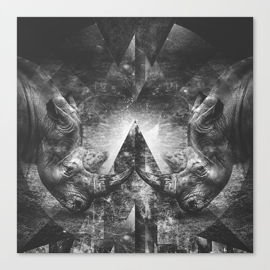 Rhino resistance Canvas Print