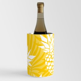 Bright Yellow, Summer, Pineapple Art Wine Chiller