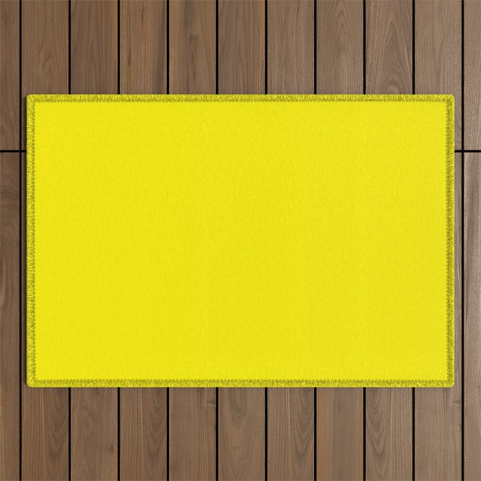 Simply Bright Yellow Outdoor Rug