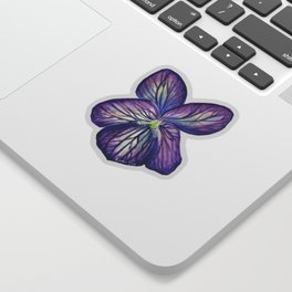 Watercolor Violets Sticker