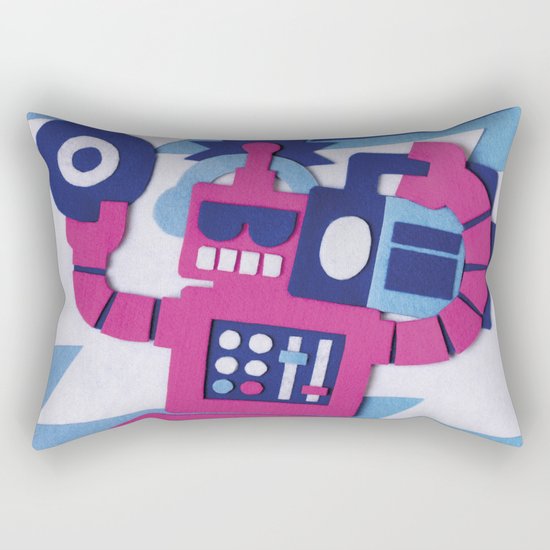 Stereo Bot Rectangular Pillow