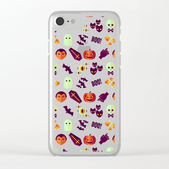 SPOOKY Clear iPhone Case