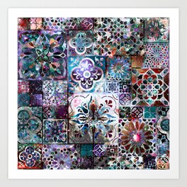 Moroccan Tile Art Prints Society6