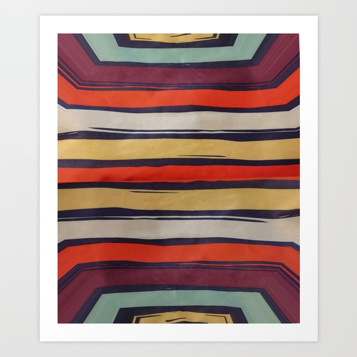 Striped stripes Art Print