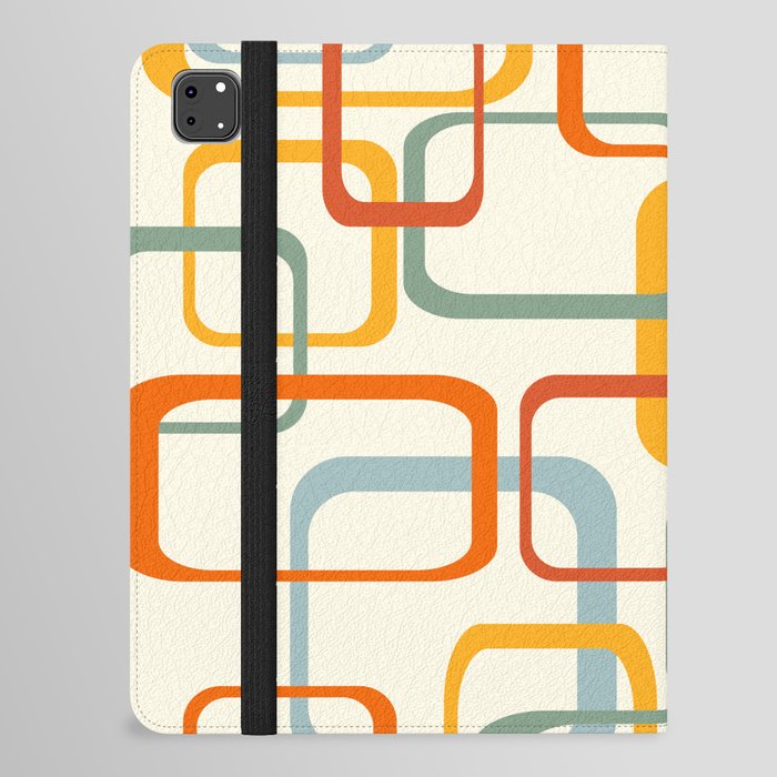 midcentury squares 1 iPad Folio Case