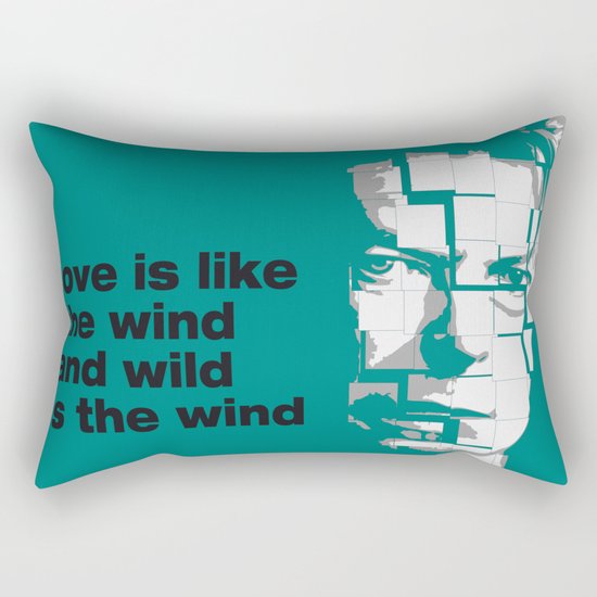 Love is like the wind - D. Bowie Rectangular Pillow