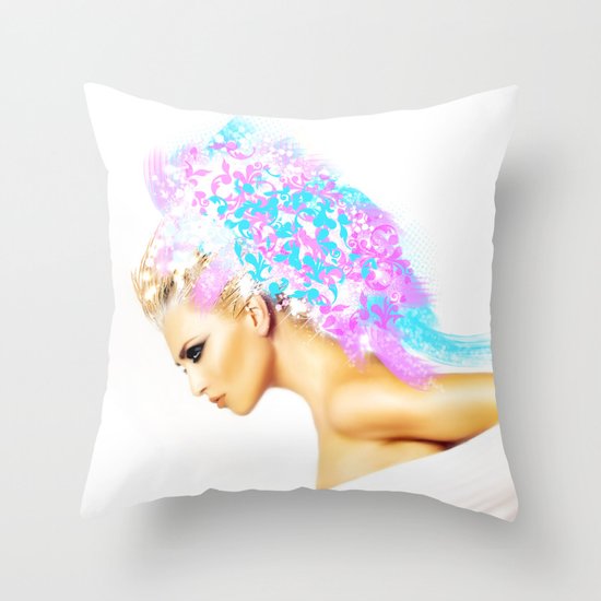 THE BRIGHT SIDE OF AN ANGEL Throw Pillow