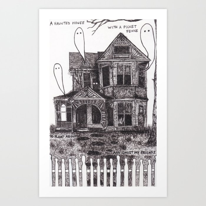 Phoebe Bridgers Haunted House Art Print By Seawitchcreations Society6