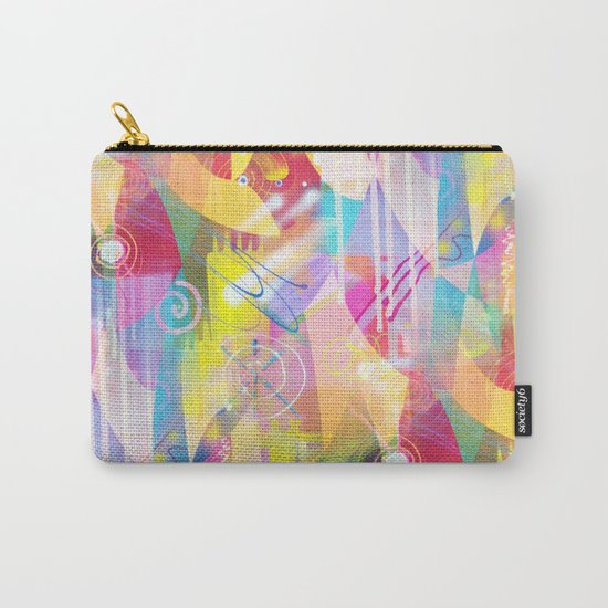 Summer Chaos Painted Carry-All Pouch