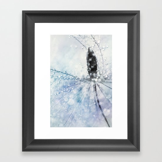 Fairy Baby Blue Framed Art Print