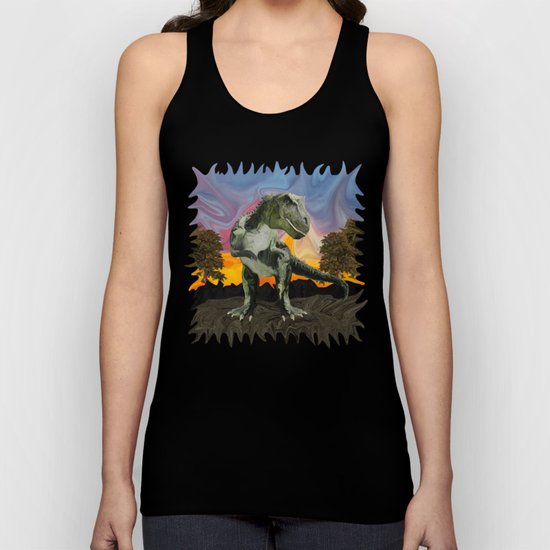 Tyrannosaurus Rex at the Twilight Hour Unisex Tank Top