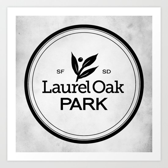 Laurel Oak Park Art Print