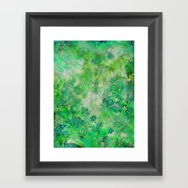 Peacefull Green Framed Art Print