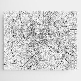 Rome City Map of Italy - Light Jigsaw Puzzle