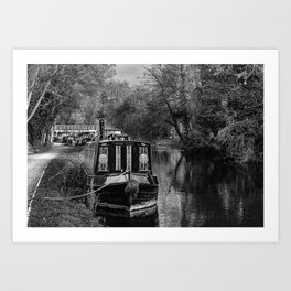Moored On The Kennet and Avon Art Print