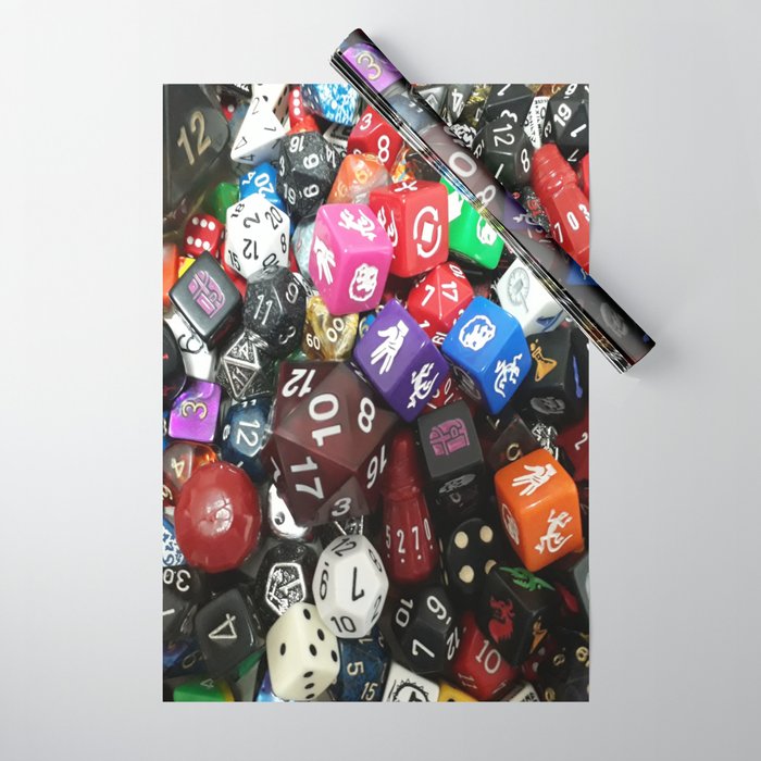 Dungeons and Dragons Dice Wrapping Paper