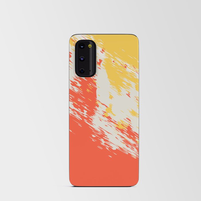 Brush - Abstract Colourful Art Design in Red and Yellow Android Card Case