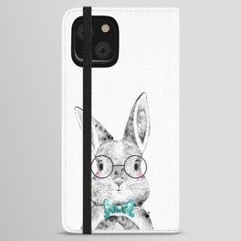 Bunny with Bowtie iPhone Wallet Case