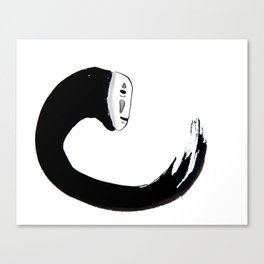 No-Face Sumi-e Canvas Print