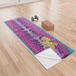 amen mat in purple Yoga Towel