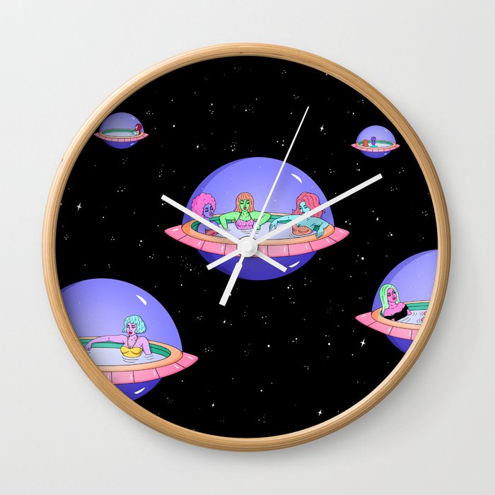 Space Pods Wall Clock