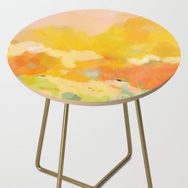 abstract spring sun Side Table