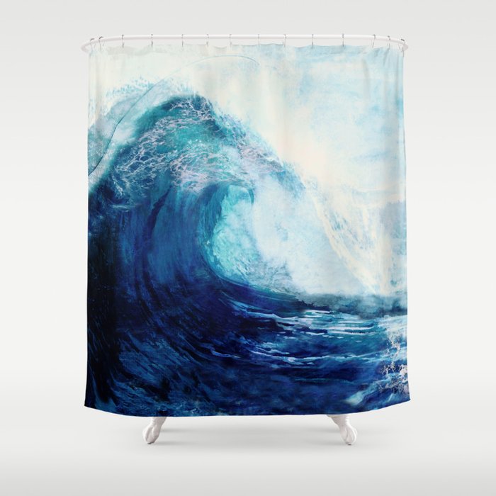 Waves II Shower Curtain