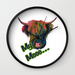 Cow Moo Wall Clock