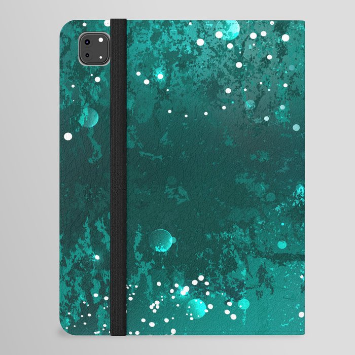 Emerald Glitter Background iPad Folio Case