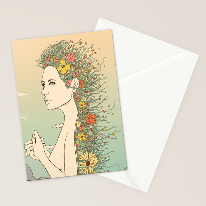 Facade Of Existence Let Life Blossom Stationery Cards By Nduenas Society6