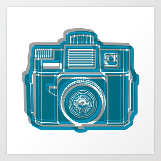 I Still Shoot Film Camera Logo Art Print