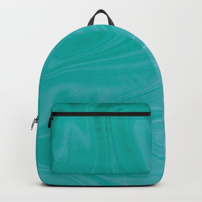 Aqua Swirl Marble Backpack