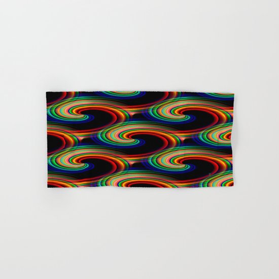 Swirling waves of colors... Hand & Bath Towel