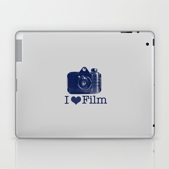 I ♥ Film (Grey/Navy) Laptop & iPad Skin