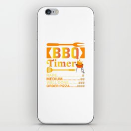 BBQ Timer Grilling Barbecue iPhone Skin