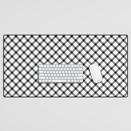 Classic Gingham Black and White - 09 Desk Mat