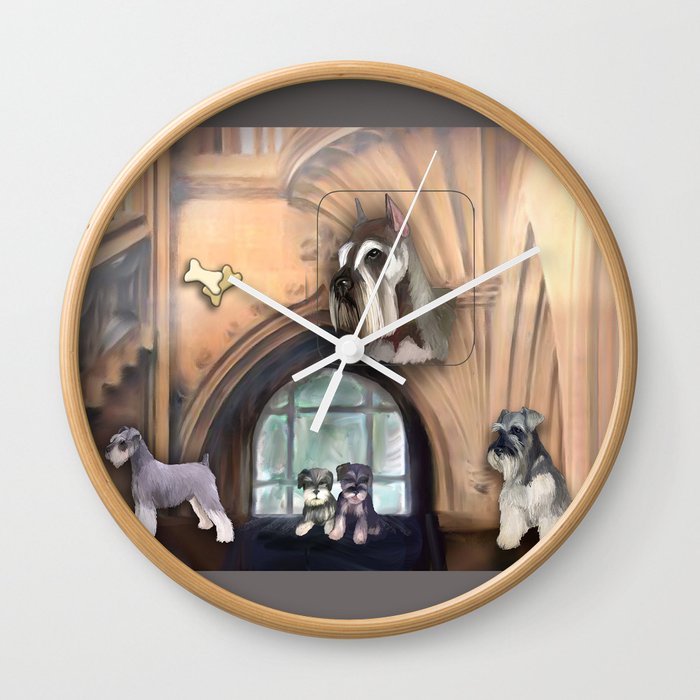Schnauzer Wall Clock