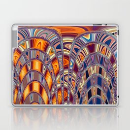 Purple And Orange Red Abstraction Laptop Skin