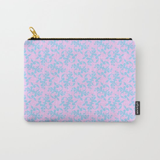 Pattern #10, blue on pink Carry-All Pouch