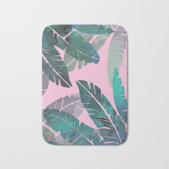 Banana Leaves Bath Mat