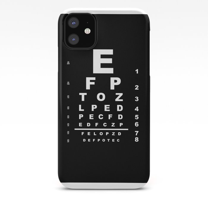 Inverted Eye Test Chart Iphone Case By Homestead Society6