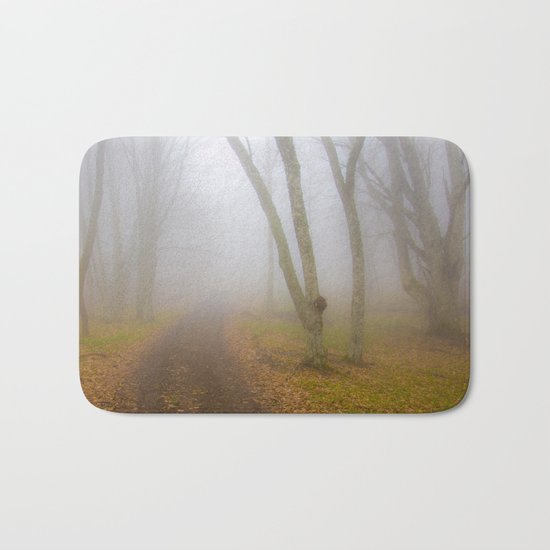 misty forest Bath Mat