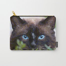 AnimalPaint_Cat_20171201_by_JAMColorsSpecial Carry-All Pouch | Graphic, Digital, Cat, Jamcolorsspecial, Animal, Paintbynumbers, Unique, Colourpoint, Painting, Pet 